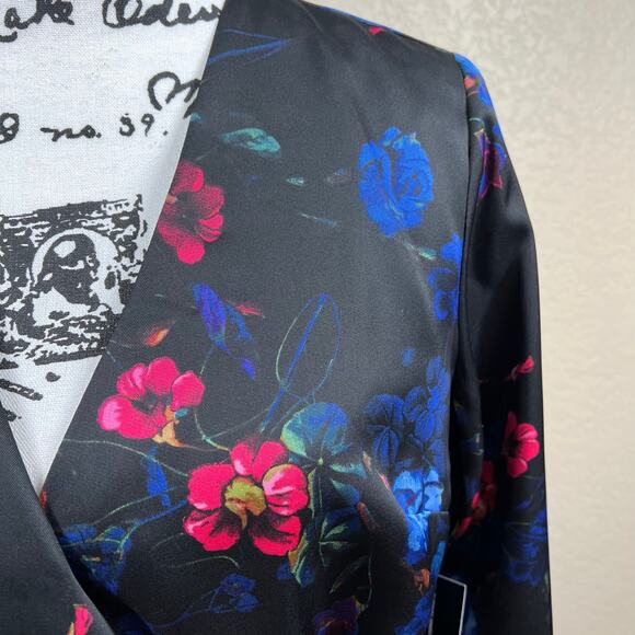 I.N.C. International Concepts Women Printed Surplice V-Neck Long-Sleeve Dress M - Picture 8 of 11